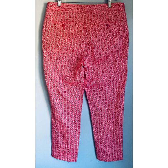 Talbots Heritage Pants Red and White 14 - Picture 2 of 9
